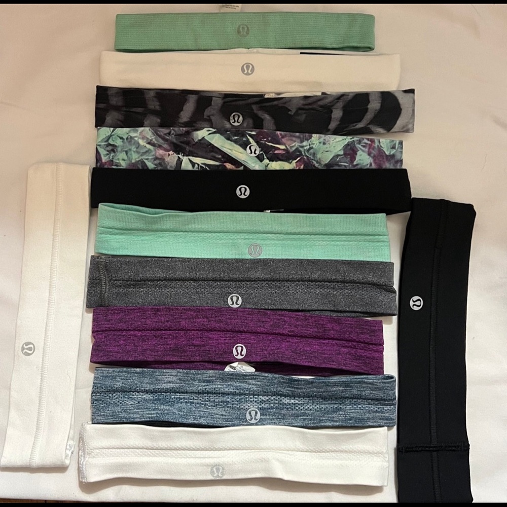 Huge lot of lululemon headbands